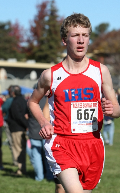NCS XC D5 Boys-084.JPG - 2009 North Coast Section Cross Country Championships, Hayward High School, Hayward, California